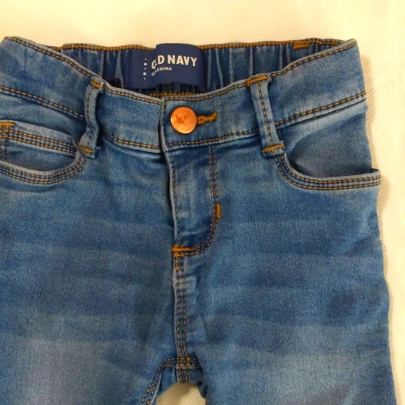 old navy ballerina skinny stretch denim jeans 18-24 months baby girl - Picture 2 of 7